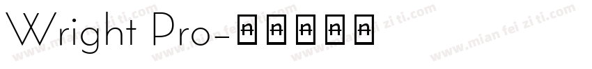 Wright Pro字体转换